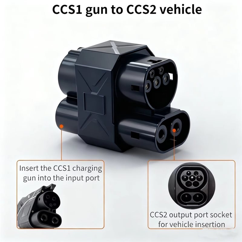 محول شحن سريع من CCS1 إلى CCS2 - مراجعة Ccs2 To Ccs1 Fast Charge Adapter 250Kw وسعره