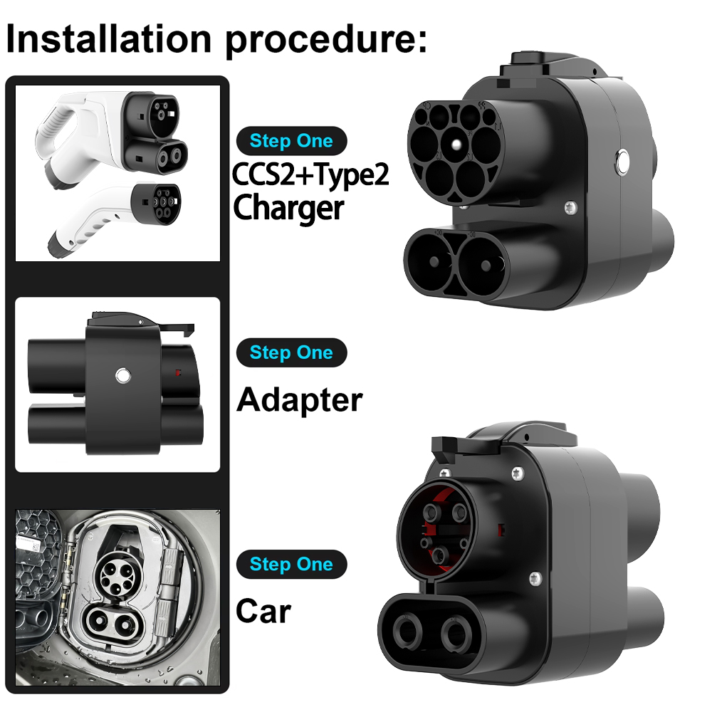 محول شحن سريع UNIRISE بقدرة 25 - مراجعة Ccs2 To Ccs1 Fast Charge Adapter 250Kw وسعره