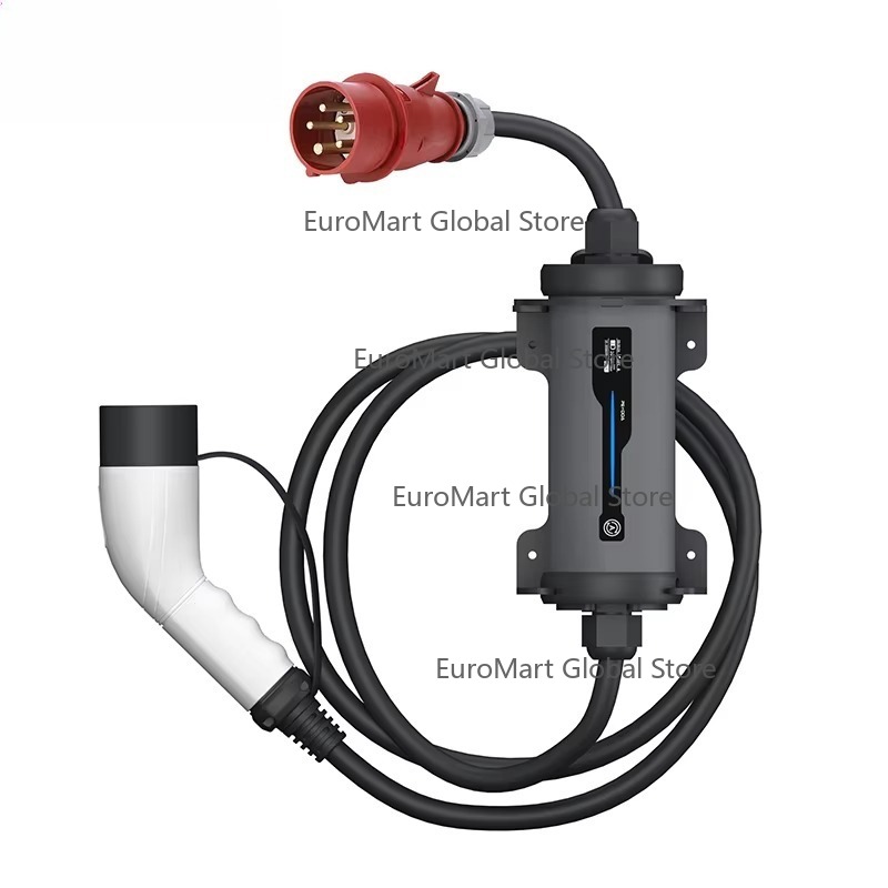 شاحن سيارات كهربائية محمول من  - مراجعة Portable Ev Charger 32A Type 2 Cee Plug وسعره