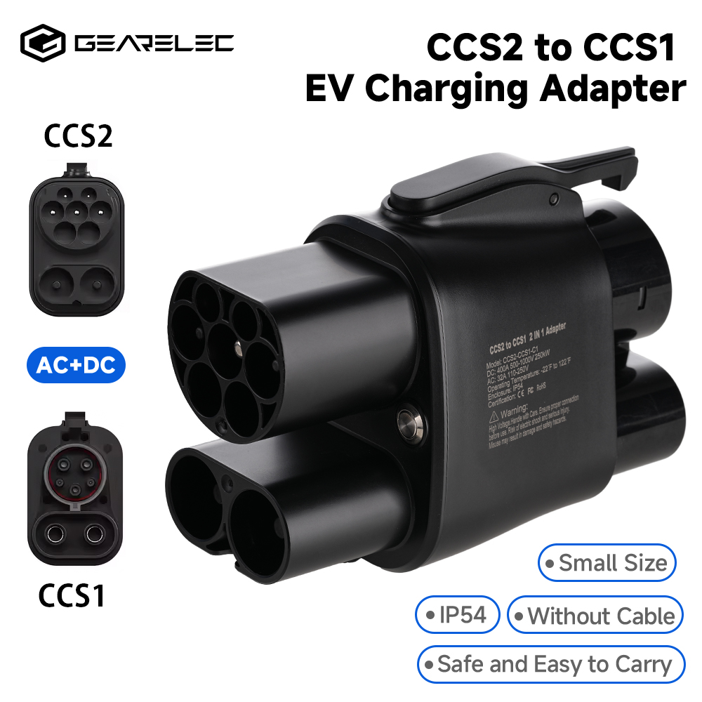 GEARELEC CCS2 إلى CCS1 محول تي - مراجعة Ccs2 To Ccs1 Fast Charge Adapter 250Kw وسعره