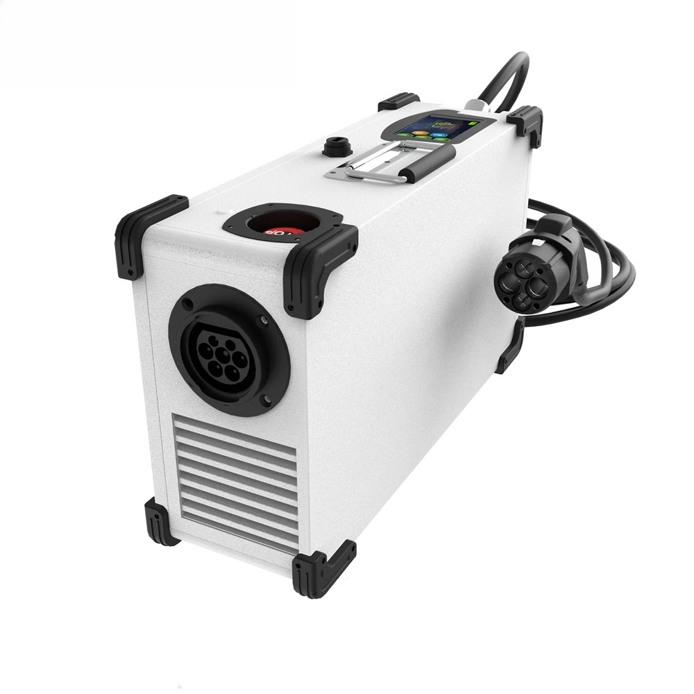 شاحن سريع محمول للسيارات الكهر - مراجعة Portable Dc Fast Charger 20Kw Ccs2 وسعره