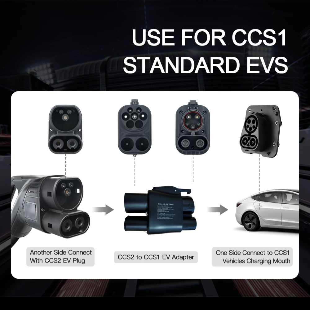 شاحن سيارات بيريه CCS2 إلى CCS - مراجعة Ccs2 To Ccs1 Fast Charge Adapter 250Kw وسعره